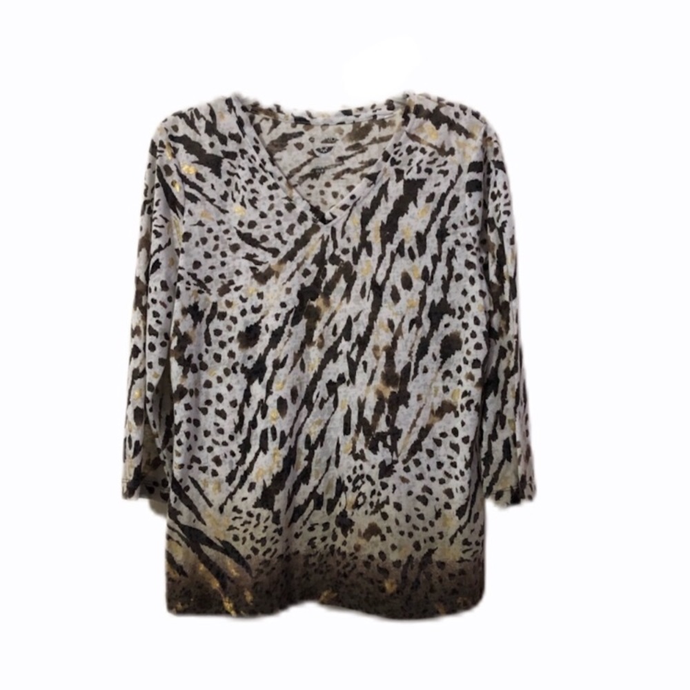 Zenergy By Chico’s Size 1 Thin Shirt